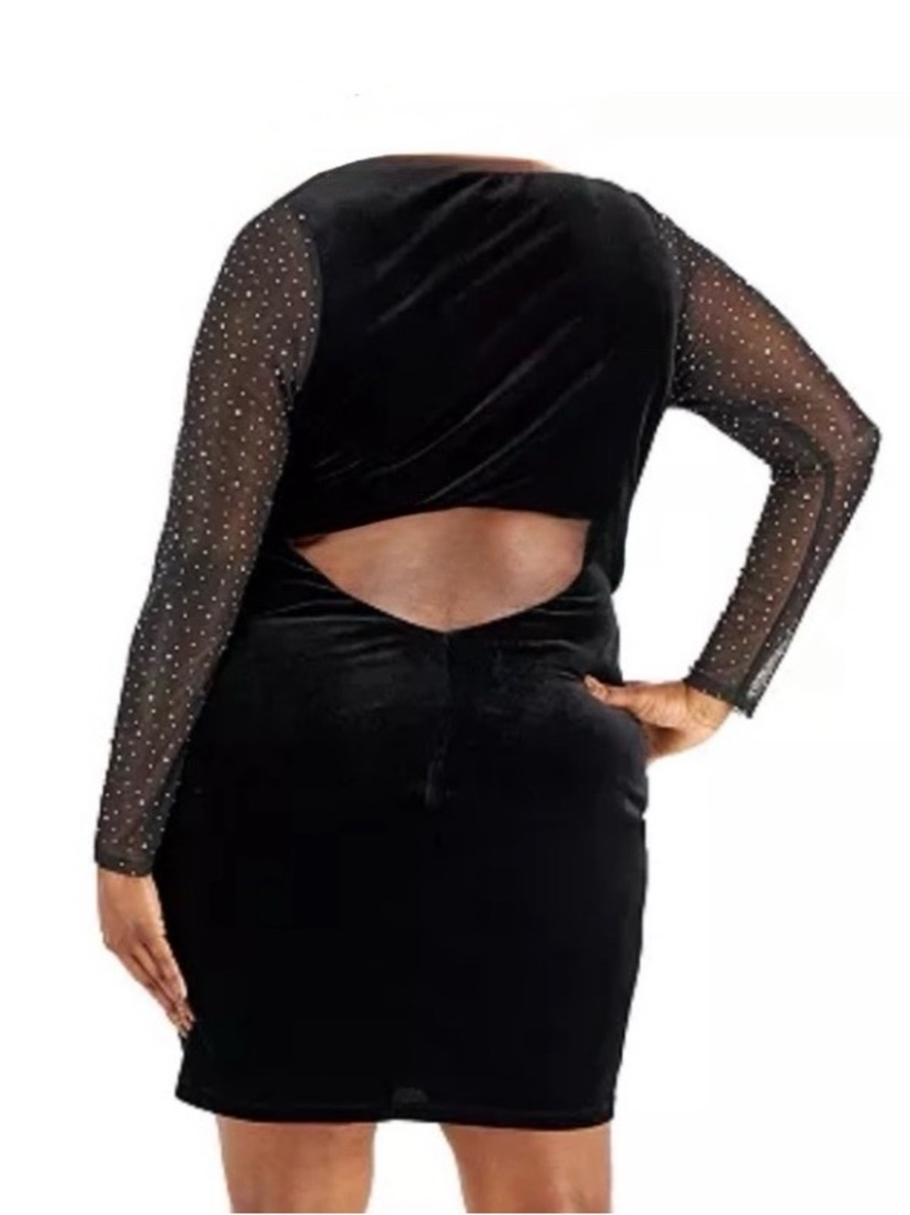 New Black dress with open back